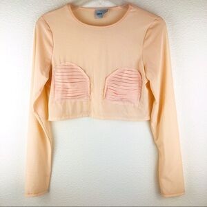Women’s Asos Long Sleeve Rose Gold Top Size 4 Us